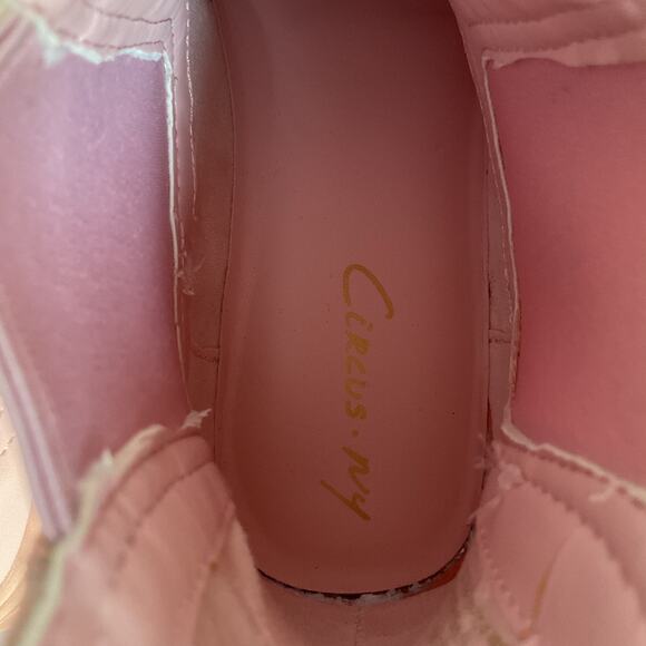 Circus NY Pink Platform Chelsea Boots Women’s Size 6.5 Chunky Sole Ankle Booties - Picture 7 of 9